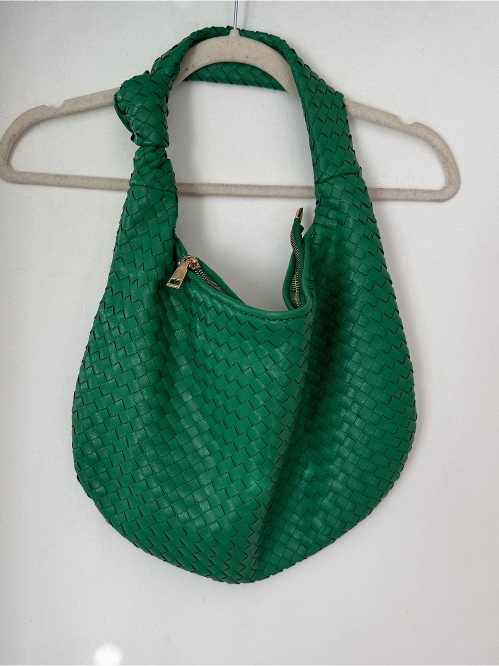 Melie Bianco / Anthropologie Green Woven Shoulder Bag